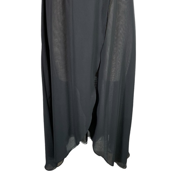 Vintage Sleeveless Lace Embroidered Lace Midi Chemise Slip Dress Size Medium - Picture 5 of 10